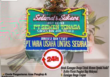 Karangan bunga Pangkep ucapan selamat dari Robby Florist