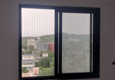 Window invisible grill