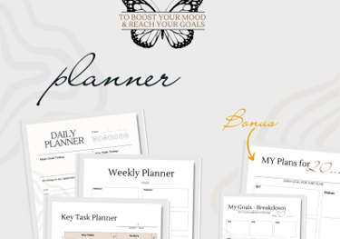 overview of printable planner templates in package - daily weekly planner