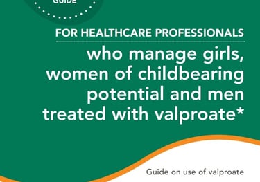 Front page of healthcare professionals guide booklet