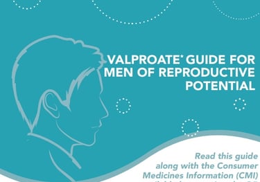 Front page of male patient guide booklet