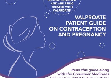 Front page of female patient guide booklet