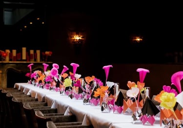 décoration de table chez Odette en ville