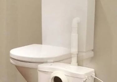 toilet and macerator 