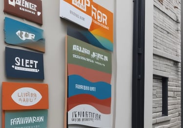 A curved facade covered in white latticework