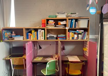 Exemple d'aménagement de classe teacch : les boxes