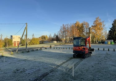 juodzemio nukasimas pries pamatu irengima