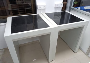 Laboratory table installation pharmaceutical industry
