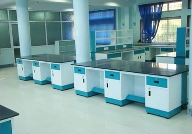 Stainless steel work table for pharma lab