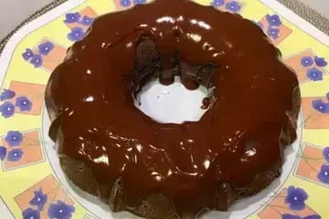 Bolo low carb de chocolate