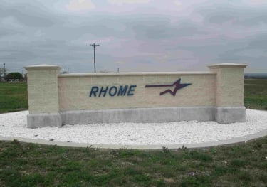 Rhome Signage.