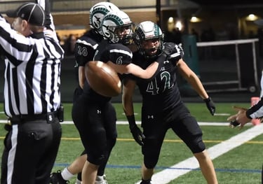 Sophomore Blake Landherr and Rowe lead the defense with 94 and 84 tackles, respectively.