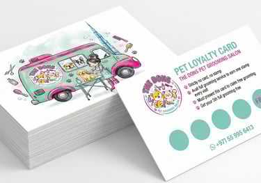 Custom 400gsm Art paper business card printing UAE - Professional non-laminated cards.