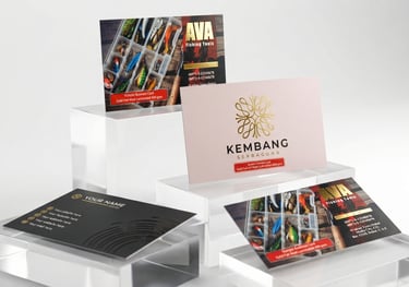 Gold foil spot UV matt business cards UAE for luxury brand identity.