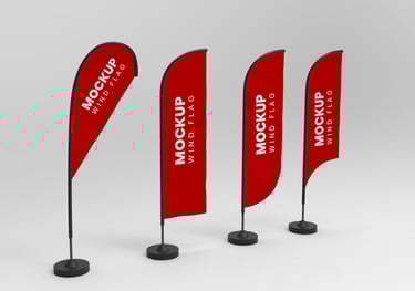 Drapeaux publicitaires