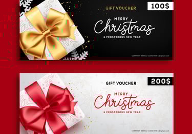 Chèques cadeaux personnalisés