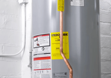 newly installed gas water heater in Surprise 