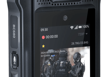 BC680-Professional  BodyCam/PoC Radio with Industrial License features, trasnmiting Real Time Video