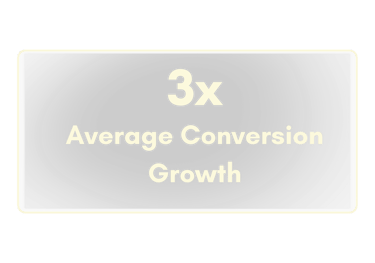 3x average conversion growth in web design and SEO projects