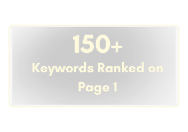 150+ keywords ranked on page 1 for SEO client projects