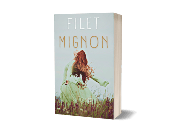 Portada de novela tonos verdes azulados con título Filet Mignon y autor J. Tremico