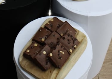 Brownies caseros ideales para mesas dulces