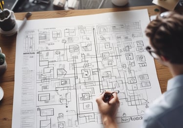 white and black abstract painting