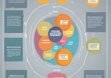 A curved facade covered in white latticework