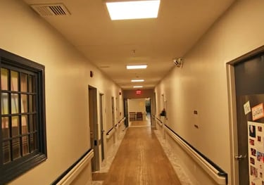assisted living hallway