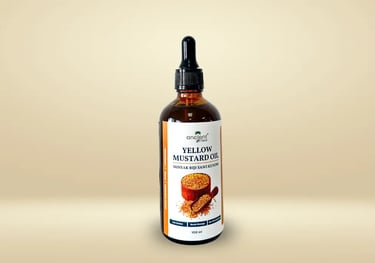 cold pressed yellow mustard oil Ancient Gift Farm