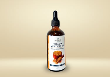 cold pressed yellow mustard oil Ancient Gift Farm