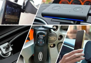 dashcam, lights, backup camera, other car devices
