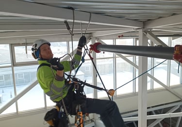 Gesinimo vamzdyno montavimas VNO oro uoste