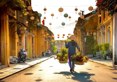 Ville de Hoi An dans le centre du Vietnam