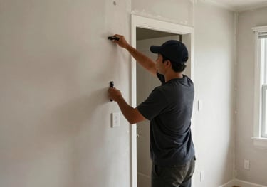 gray concrete wall inside building
