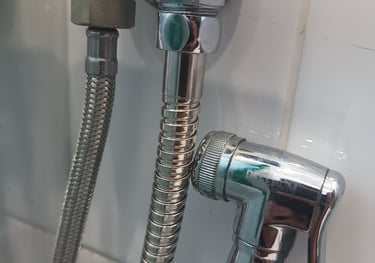 Instalação de ducha higiénica