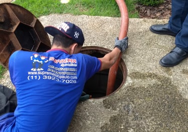 sucção de fossa séptica