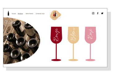 page produit site web