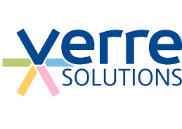 a logo for verrex solutions
