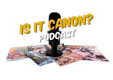 picture of a podcast microphone on top of veefriends comics