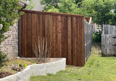 Dark Wood Fence