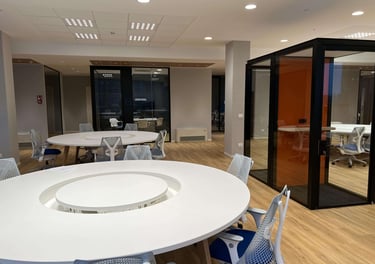Workspace from the TeamSystem office project carried out by BRB Engineering srl
