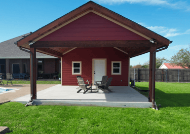 Huge Patio with Chair and Concrete Flooring