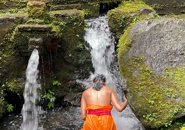 Healing and cleansing Temple waterfall