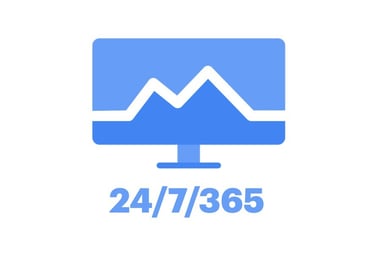 a computer monitor screen displaying a mountain view of a mountain
