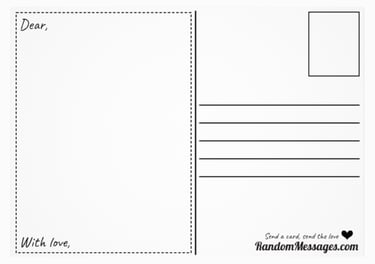 Postcard backside picture