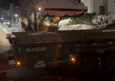 Snow hauling and snow removal transport service in Watertown MA