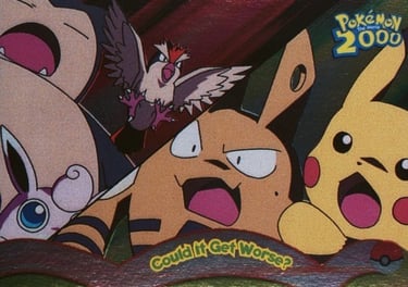 10 Could it Get Worse ? Topps Pokémon The Movie 2000 silver foil