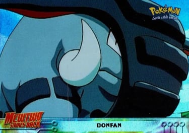 11 Donphan Topps Pokémon The First Movie rainbow foil