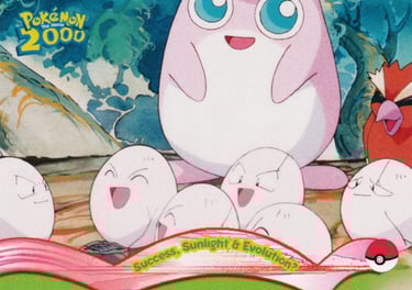 11 Success, Sunligth & Evolution ? Topps Pokémon The Movie 2000